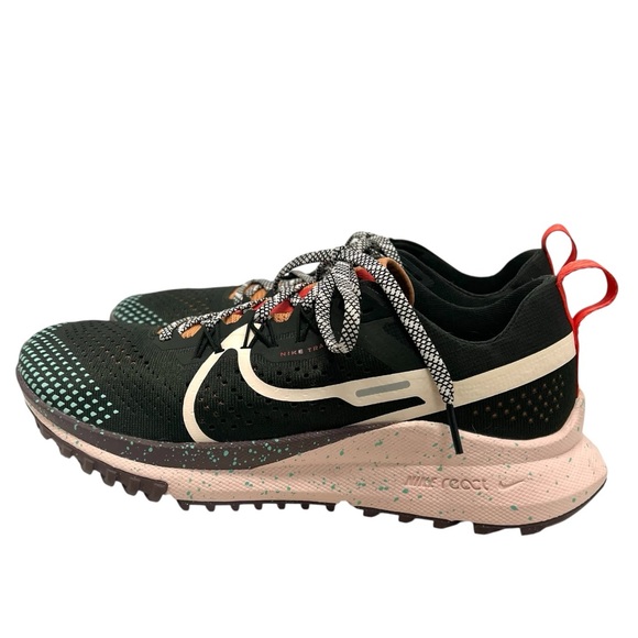 Nike React Pegasus Trail 4 Running Training Shoes in Sequoia Guava Ice Women’s 9 - Picture 2 of 16